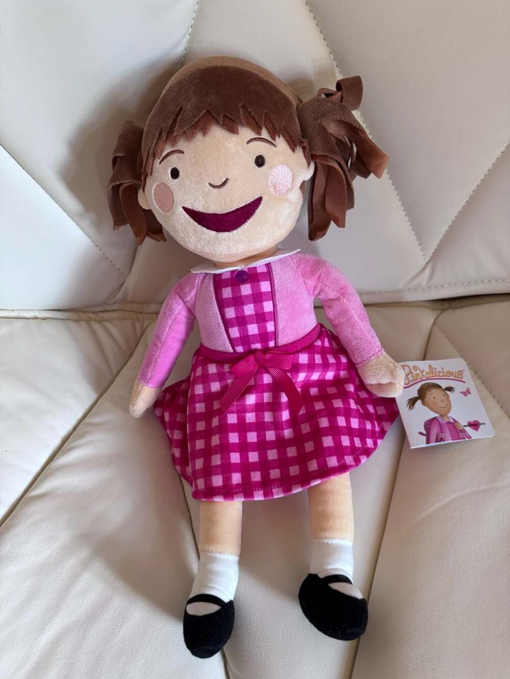 Kohl's Cares Pinkalicious Plush Doll Pink Checkered Dress Toy